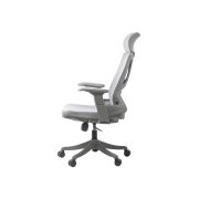 Scaun de birou syyt 9514, ergonomic, mesh, cu tetiera, mecanism de balans, cadru polipropilena, 110 kg, gri drm10267