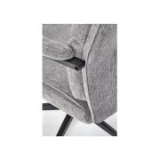 Scaun directorial hm adriano, stofa, inaltime reglabila, mecanism de balansare, perne duble, 100 kg, gri drm10296