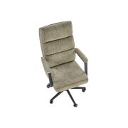 Scaun directorial hm adriano, stofa, inaltime reglabila, mecanism de balansare, perne duble, 100 kg, olive drm10295