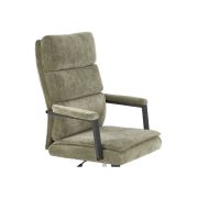 Scaun directorial hm adriano, stofa, inaltime reglabila, mecanism de balansare, perne duble, 100 kg, olive drm10295
