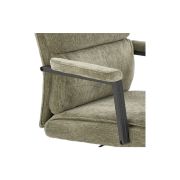 Scaun directorial hm adriano, stofa, inaltime reglabila, mecanism de balansare, perne duble, 100 kg, olive drm10295