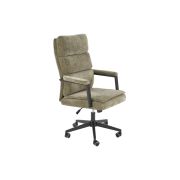 Scaun directorial hm adriano, stofa, inaltime reglabila, mecanism de balansare, perne duble, 100 kg, olive drm10295