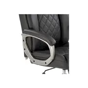 Scaun directorial hm helder, piele ecologica, robust, inaltime reglabila, mecanism de balansare, 100 kg, negru drm10297
