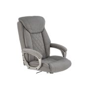 Scaun directorial hm helder 2, stofa, cadru metalic cromat, mecanism de balansare, 100 kg, gri drm10298