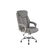 Scaun directorial hm helder 2, stofa, cadru metalic cromat, mecanism de balansare, 100 kg, gri drm10298