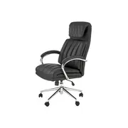 Scaun directorial hm romano, piele ecologica, mecanism de balansare, negru drm10300