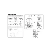 Scaun directorial hm thomas, piele ecologica, mecanism de balansare, cadru polipropilena, 100 kg, negru drm10302