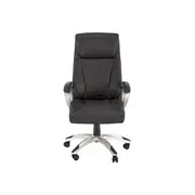 Scaun directorial hm thomas, piele ecologica, mecanism de balansare, cadru polipropilena, 100 kg, negru drm10302