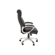 Scaun directorial hm thomas, piele ecologica, mecanism de balansare, cadru polipropilena, 100 kg, negru drm10302