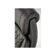 Scaun directorial hm thomas, piele ecologica, mecanism de balansare, cadru polipropilena, 100 kg, negru drm10302