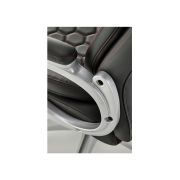 Scaun directorial hm thomas, piele ecologica, mecanism de balansare, cadru polipropilena, 100 kg, negru drm10302
