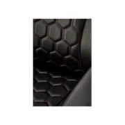Scaun directorial hm thomas, piele ecologica, mecanism de balansare, cadru polipropilena, 100 kg, negru drm10302