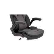 Scaun directorial hm valerio, stofa si piele ecologica, sarcina maxima 100 kg, negru/gri drm10304