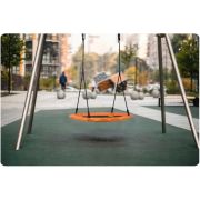 Leagan tip cuib pentru copii xxl, 95 cm, 150 kg, neo-sport 1004, portocaliu edeedi1004