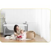 Patut pliabil 125 x 65 x 78 cm ricokids rk-241 - gri edeedi724100