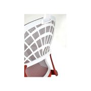 Scaun birou egonomic hm vesuvio 2, mesh, mecanism balans, baza polipropilena, suport lombar, tetiera reglabila, 120 kg, rosu scortisoara/gri/alb drm10337