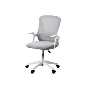 Scaun birou egonomic off 433, mesh, inaltime ajustabila, baza polipropilena, suport lombar, cotiere rabatabile, 90 kg, gri drm10340