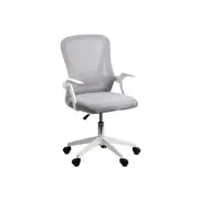 Scaun birou egonomic off 433, mesh, inaltime ajustabila, baza polipropilena, suport lombar, cotiere rabatabile, 90 kg, gri drm10340