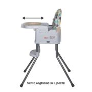 Scaun de luat masa multifunctional coccolle ziti beige dots smb332088344