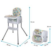 Scaun de luat masa multifunctional coccolle ziti beige dots smb332088344