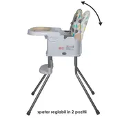 Scaun de luat masa multifunctional coccolle ziti beige dots smb332088344