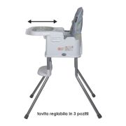 Scaun de luat masa multifunctional coccolle ziti grey stars smb332088364
