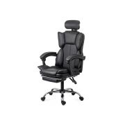 Scaun directorial off 4151, piele ecologica, mecanism de balansare, suport pentru picioare, 130 kg drm10338