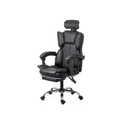 Scaun directorial off 4151, piele ecologica, mecanism de balansare, suport pentru picioare, 130 kg drm10338