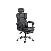 Scaun directorial off 4151, piele ecologica, mecanism de balansare, suport pentru picioare, 130 kg drm10338