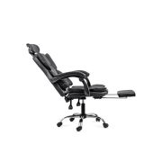 Scaun directorial off 4151, piele ecologica, mecanism de balansare, suport pentru picioare, 130 kg drm10338