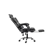 Scaun directorial off 4151, piele ecologica, mecanism de balansare, suport pentru picioare, 130 kg drm10338