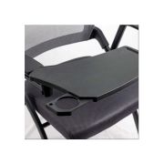 Scaun vizitator hrc 603, cu masuta rabatabila, pliabil, ergonomic, mesh, cadru metalic, 120 kg, negru drm10341
