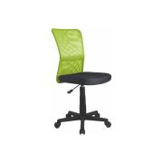 Set birou ergonomic hm collorido inaltime reglabila, unghi inclinare ajustabil, cu scaun hm dingo verde, mesh, 80 kg si dulapior rulant hm simon 2, cu roti, front mdf, alb drm10327