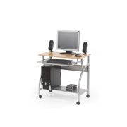 Set mobilier birou copii hm b6, mdf, metalic, spatii depozitare, cu scaun hm gonzo 3 gri inchis, stofa, 90 kg si dulapior rulant hm nils, cu roti, lemn, natur drm10336