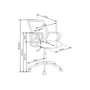 Set mobilier birou copii hm lima b1, pal lucios, spatii depozitare, cu scaun hm ibis butterfly, stofa/piele ecologica, 100 kg si dulapior rulant hm simon 2, cu roti, front mdf, alb drm10335