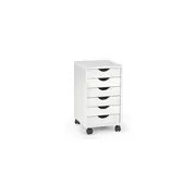 Set mobilier birou copii hm lima b1, pal lucios, spatii depozitare, cu scaun hm ibis paris, stofa, 100 kg si dulapior rulant hm simon 2, cu roti, front mdf, alb drm10334