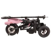 Tricicleta cu roti de cauciuc qplay rito rubber roz smb338038110