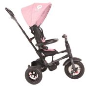 Tricicleta cu roti de cauciuc qplay rito rubber roz smb338038110
