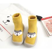 Mocasini galben mustar cu talpa antiderapanta - happy teddy addw1015-mos5