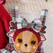 Sarafan cu body visiniu maneca lunga - baby reindeer mb1071-r2