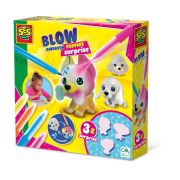 Set de carioci cu aerograf si 3 catei surpriza sa14333