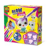 Set de carioci cu aerograf si 3 pisici surpriza sa14334