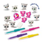 Set de carioci cu aerograf si 3 pisici surpriza sa14334