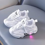 Adidasi albi cu luminite - lorena mbg-58-1-c