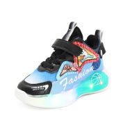 Adidasi cu luminite pentru baietei - fashion md777-2-c