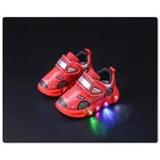 Adidasi rosii cu luminite - car mdc-29-1-c