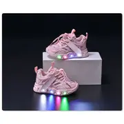 Adidasi roz cu luminite - seika mbgs3580-1-c