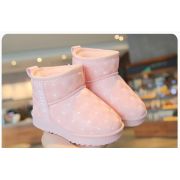 Cizme imblanite roz pentru fetite - duck mbwn2473-c