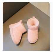 Cizme imblanite roz pentru fetite - duck mbwn2473-c