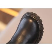 Ghete pentru copii, imblanite negre mda68-4-c